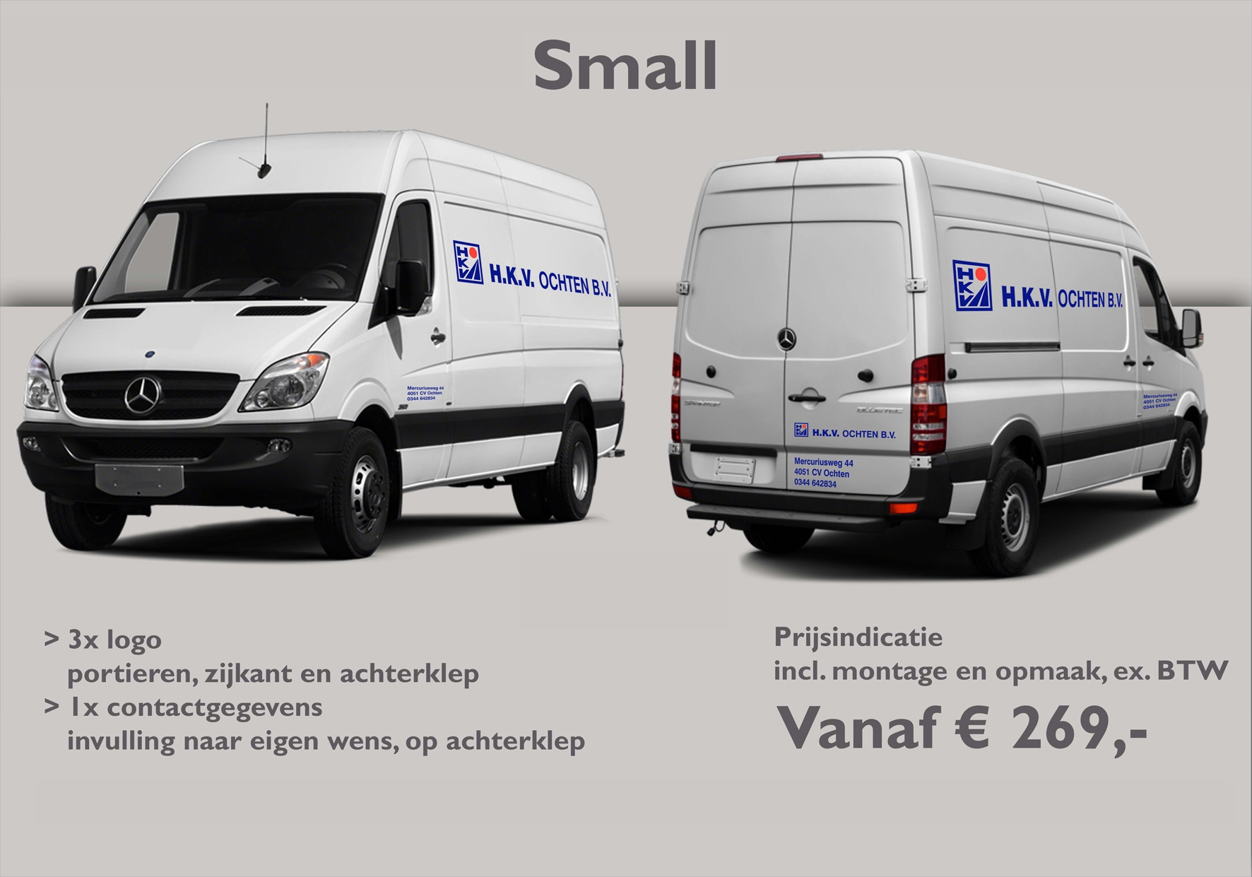 Belettering vrachtauto Vonk en Co