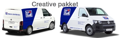 Bestelbus belettering HKV Ochten Bestelbus belettering HKV Ochten