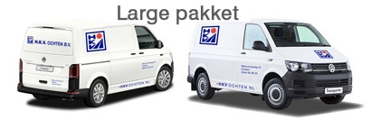 Bestelbus belettering HKV Ochten Bestelbus belettering HKV Ochten