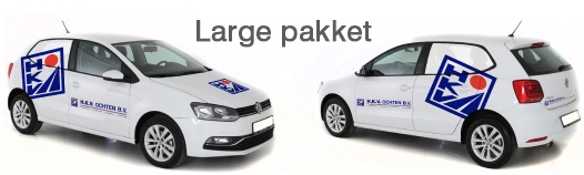 Bestelauto belettering HKV Ochten