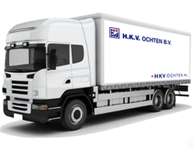 Vrachtauto belettering HKV Ochten